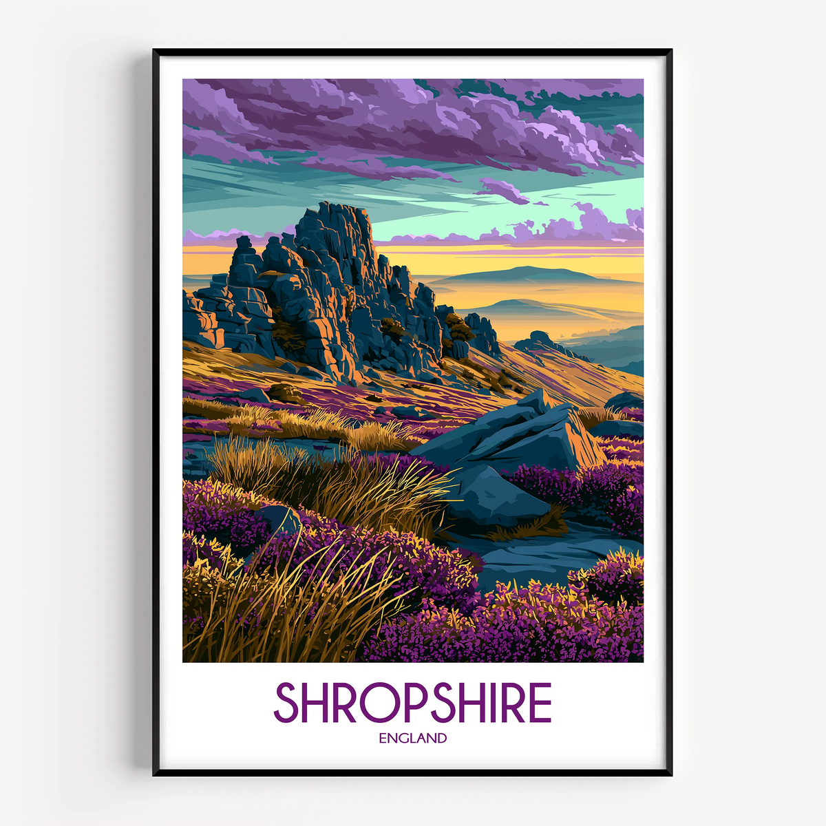 Shropshire Destination Art Gift