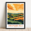 Shropshire Hills Minimalist Wall Art