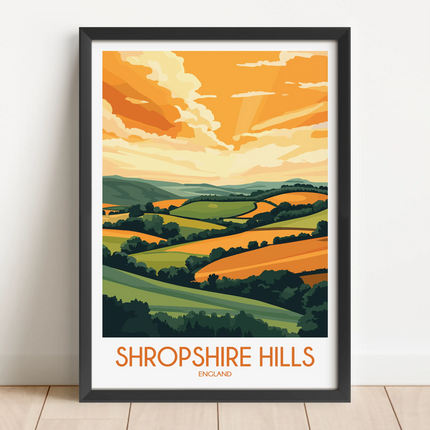 Shropshire Hills Minimalist Wall Art