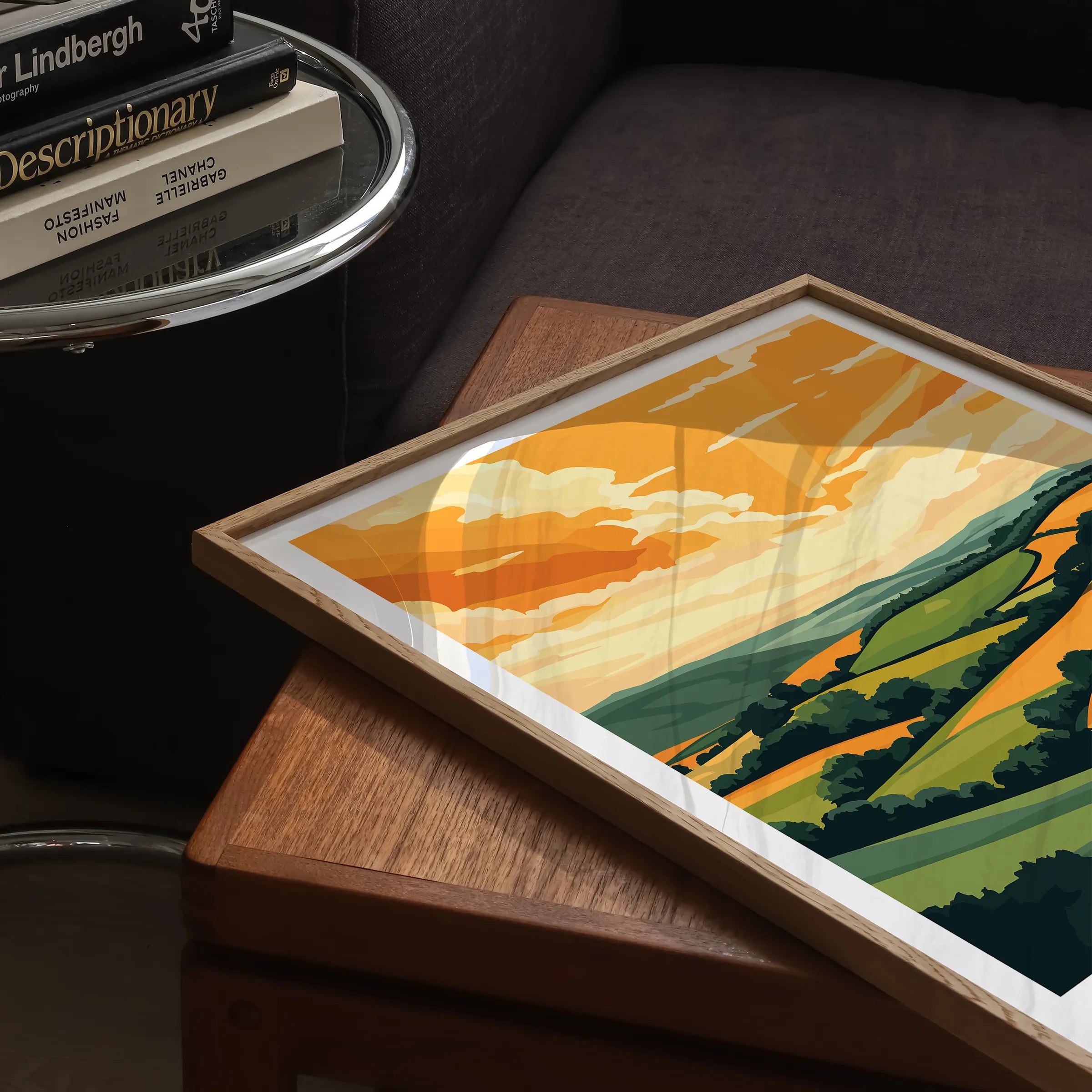 Shropshire Hills Souvenir Poster Print
