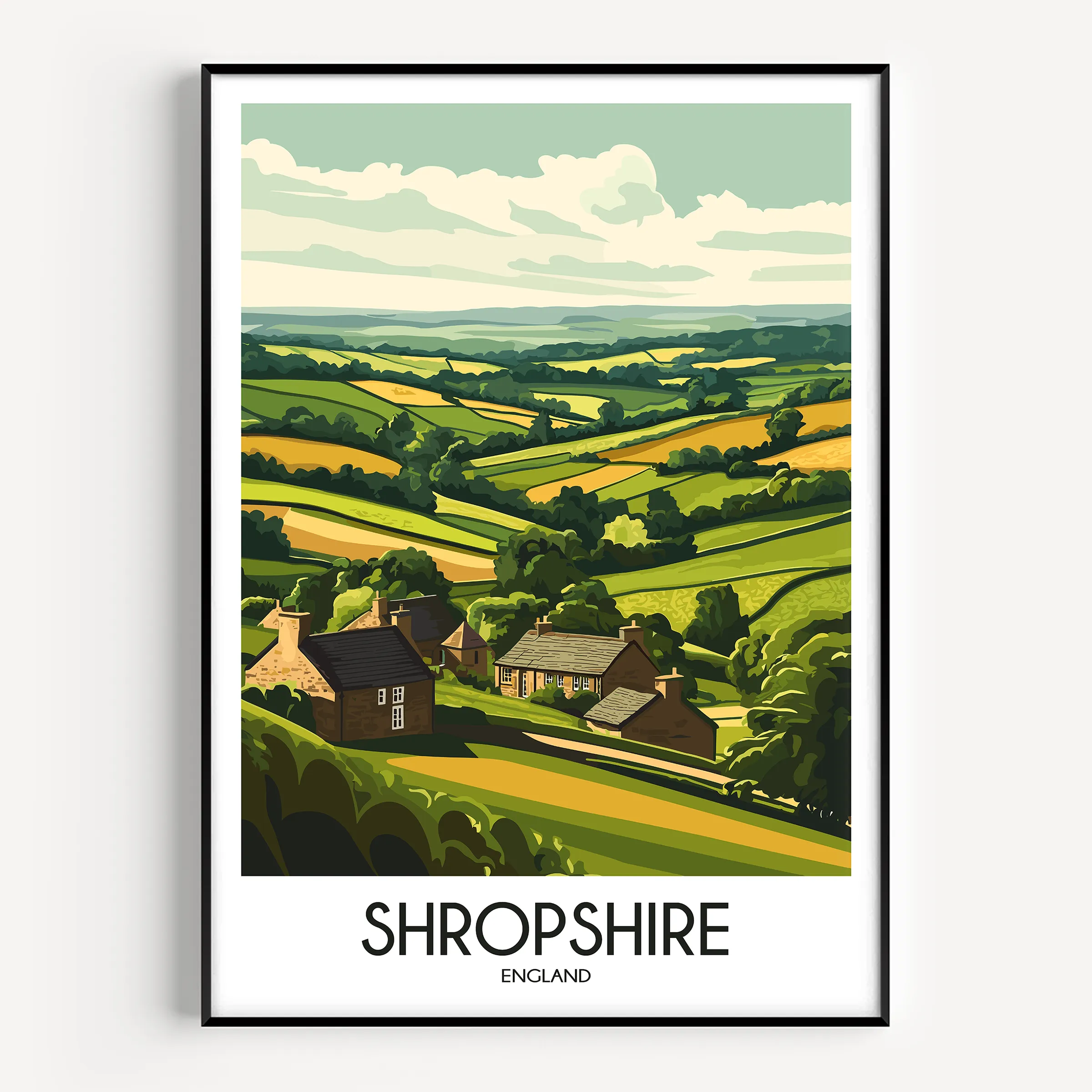Shropshire Minimalist Wall Art