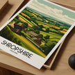 Shropshire Modern Travel Poster