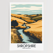 Shropshire Retro Travel Illustration