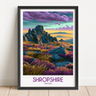 Shropshire Retro Travel Illustration