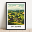 Shropshire Retro Travel Illustration