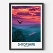 Shropshire Retro Travel Illustration