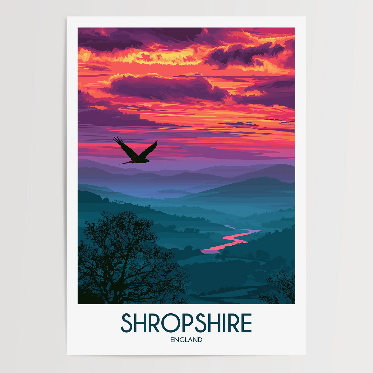 Shropshire Travel Memory Gift