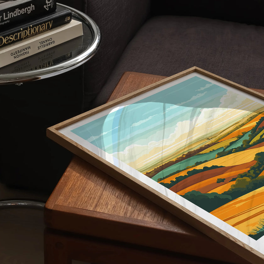 Shropshire Vintage Style Print
