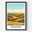 Shropshire Vintage Style Print