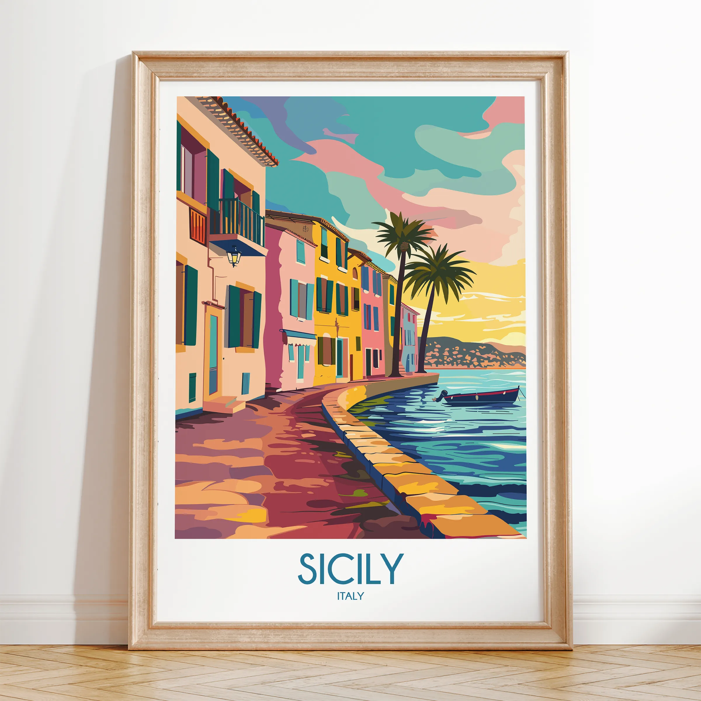 Sicily Destination Art Gift