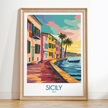 Sicily Destination Art Gift