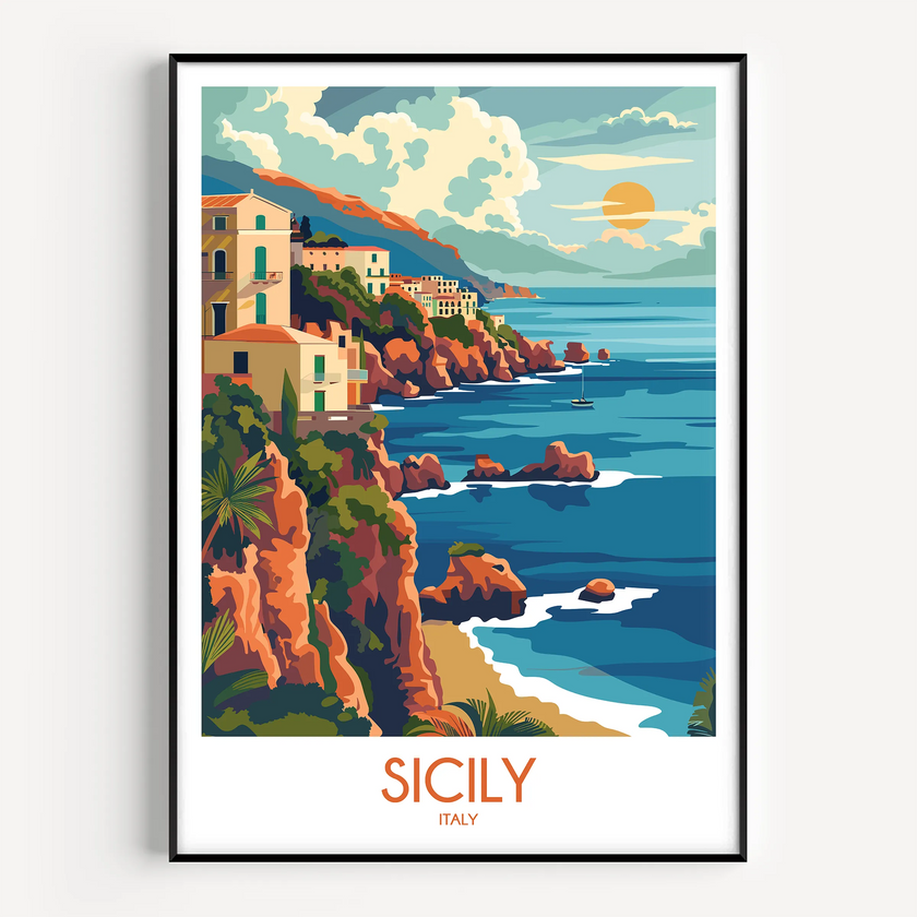 Sicily Destination Art Gift