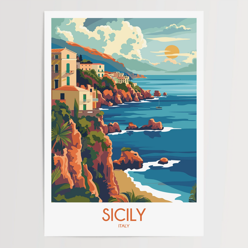 Sicily Minimalist Wall Art