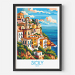 Sicily Scenic Landscape Art
