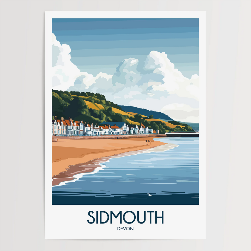 Sidmouth Destination Art Gift