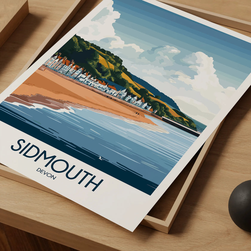 Sidmouth Souvenir Poster Print