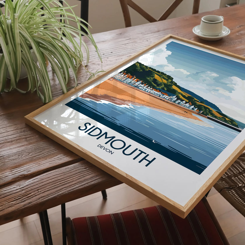 Sidmouth Vintage Style Print
