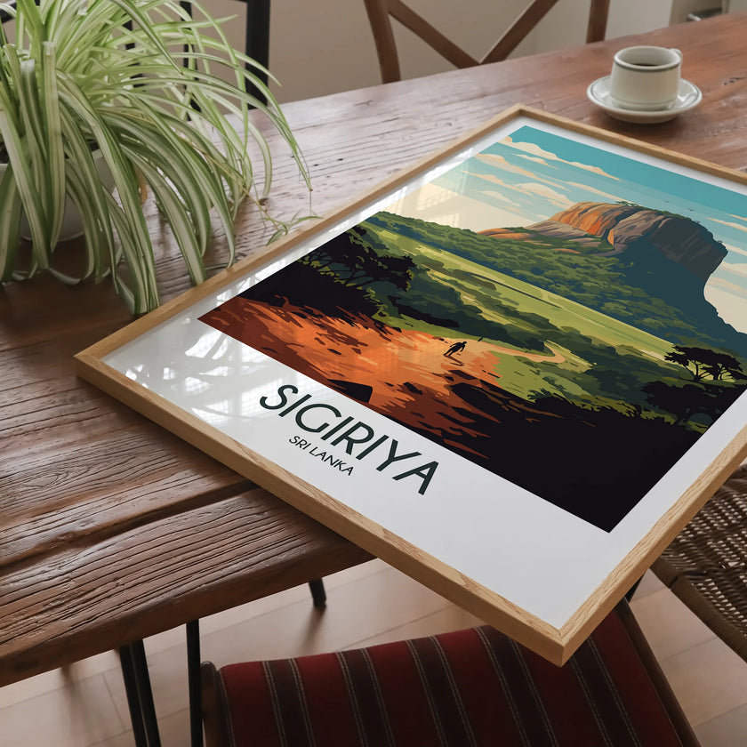 Sigiriya Vintage Style Print