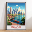 Singapore Destination Art Gift