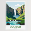 Skogafoss Destination Art Gift