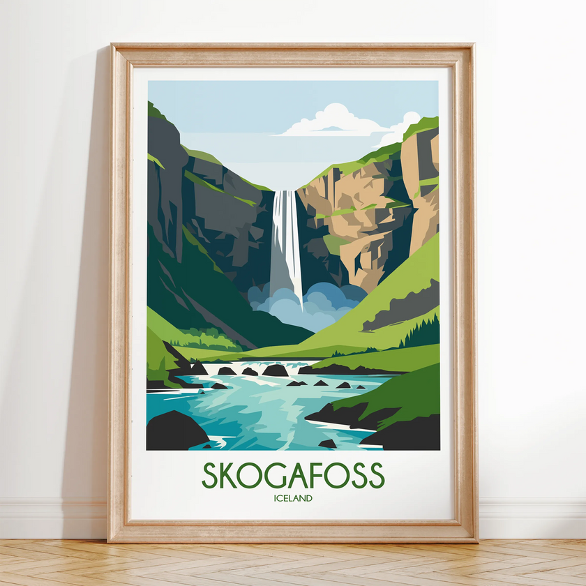 Skogafoss Home Office Decor