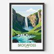 Skogafoss Minimalist Wall Art