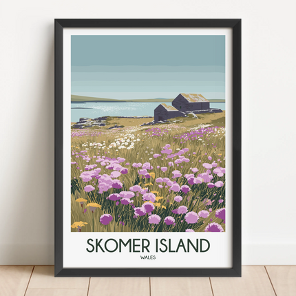 Skomer Island Minimalist Wall Art
