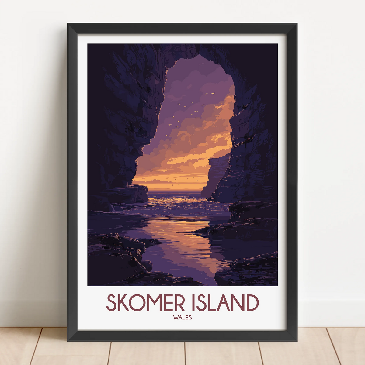 Skomer Island Minimalist Wall Art