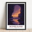 Skomer Island Minimalist Wall Art