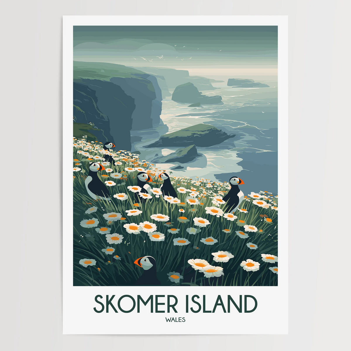 Skomer Island Travel Memory Gift