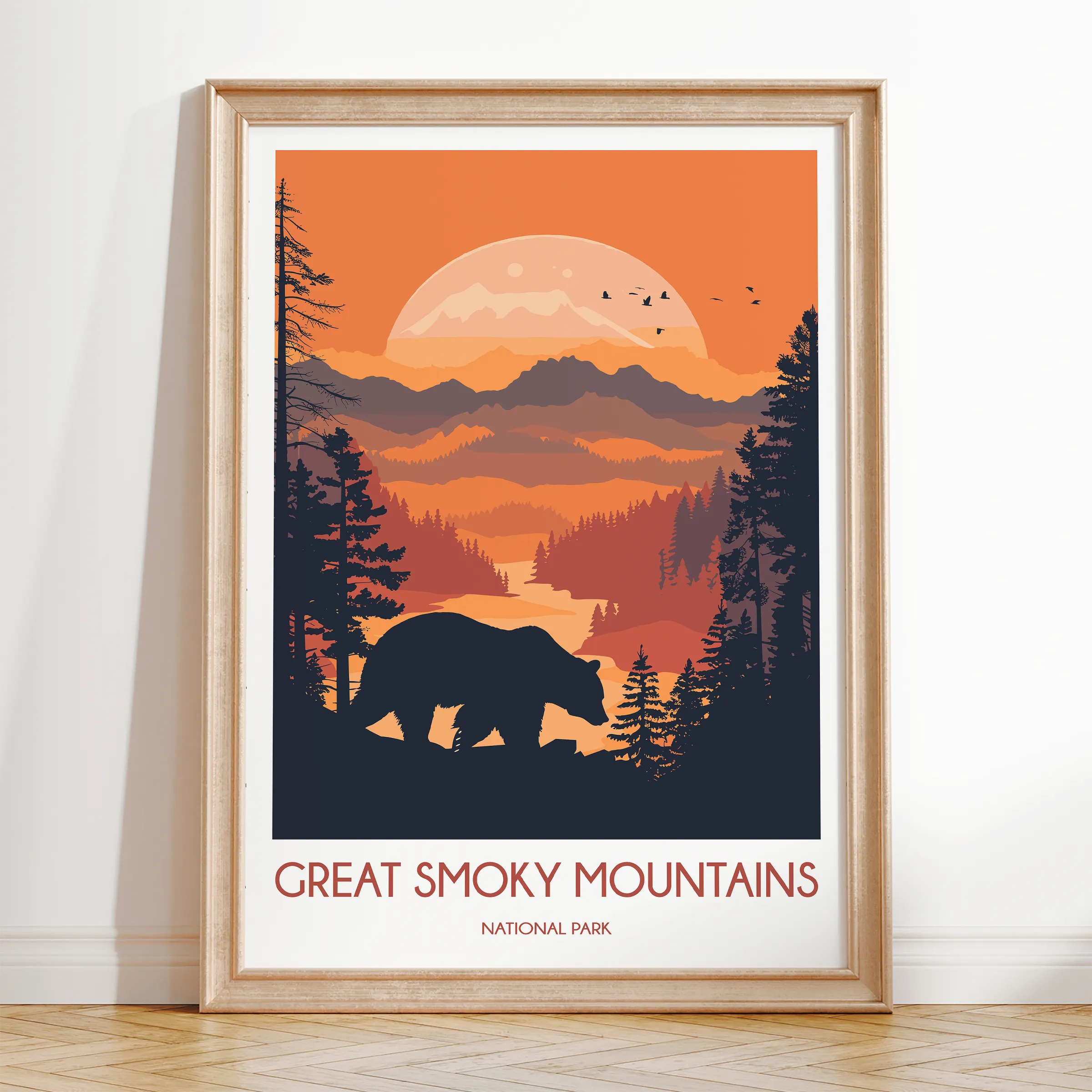 Smoky Mountains Destination Art Gift