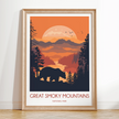Smoky Mountains Destination Art Gift