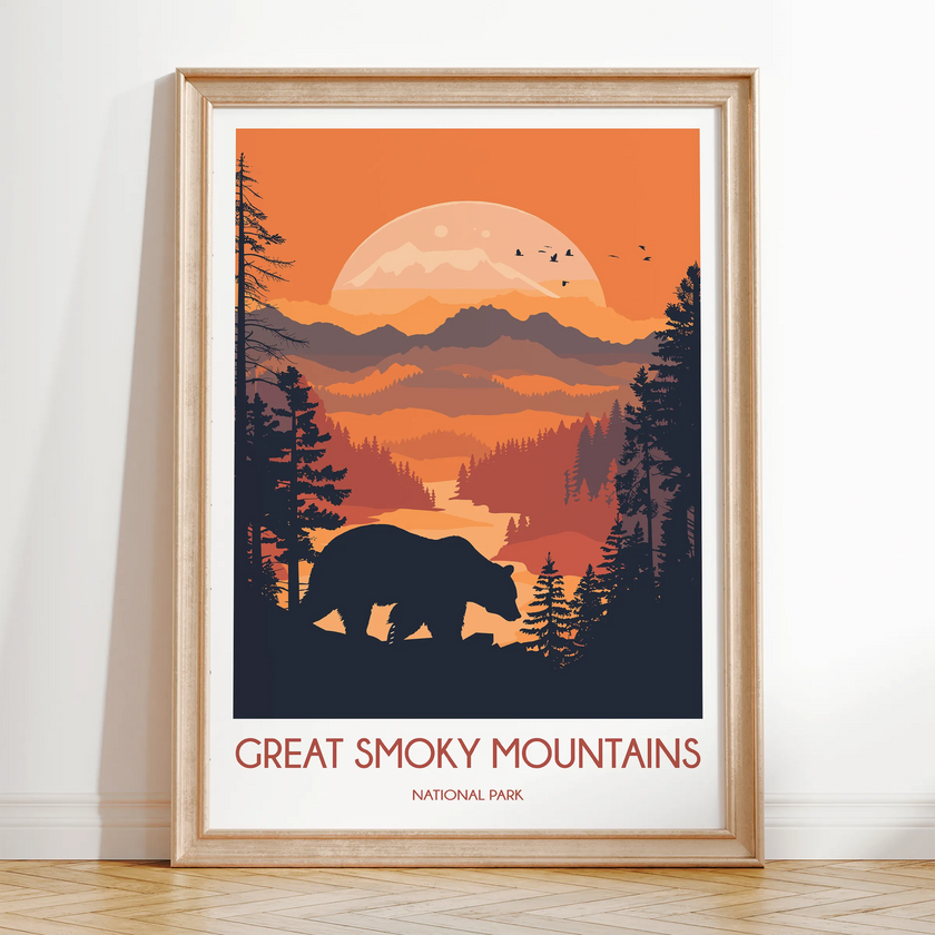 Smoky Mountains Destination Art Gift