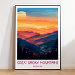 Smoky Mountains Destination Art Gift