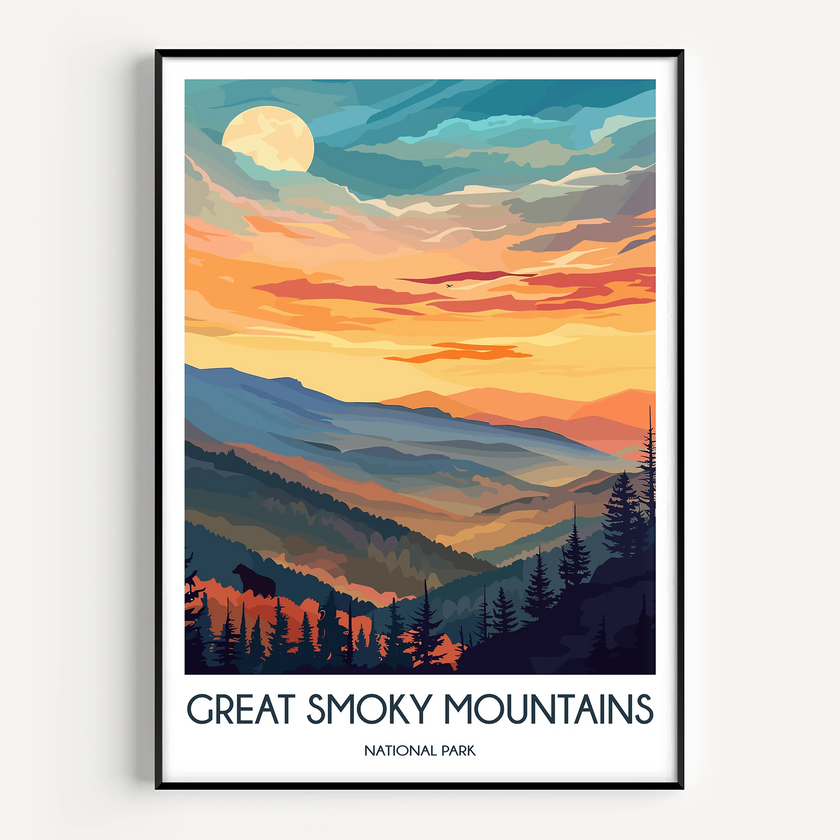 Smoky Mountains Home Office Decor