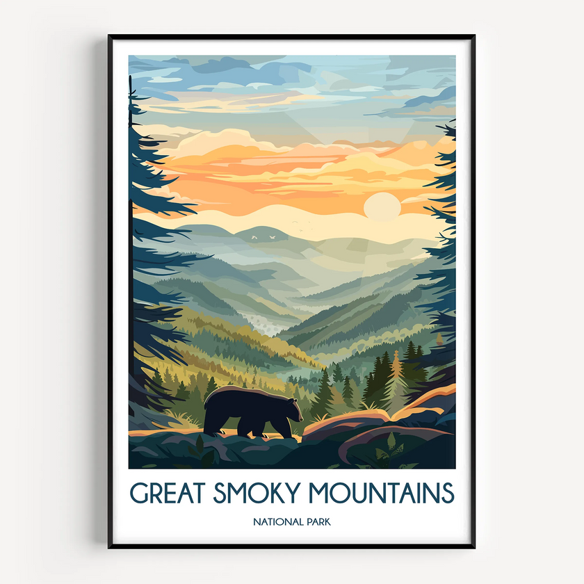 Smoky Mountains Home Office Decor
