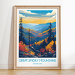 Smoky Mountains Minimalist Wall Art