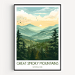 Smoky Mountains Minimalist Wall Art