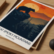 Smoky Mountains Modern Travel Poster