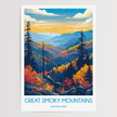 Smoky Mountains Modern Travel Poster