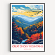 Smoky Mountains Modern Travel Poster