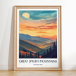 Smoky Mountains Scenic Landscape Art