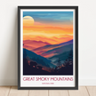 Smoky Mountains Scenic Landscape Art
