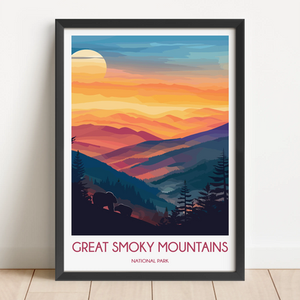 Smoky Mountains Scenic Landscape Art
