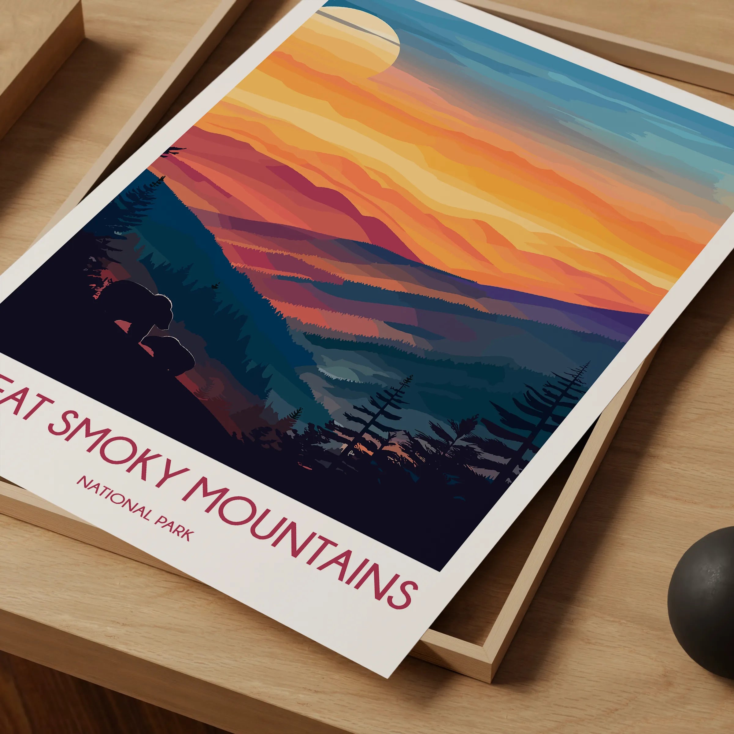 Smoky Mountains Souvenir Poster Print