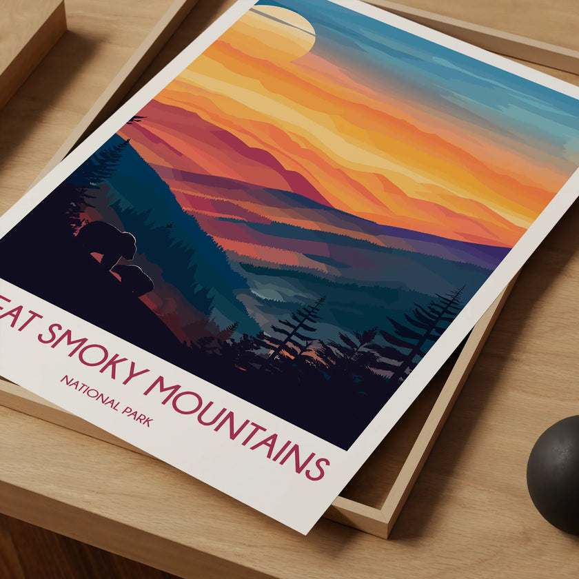 Smoky Mountains Souvenir Poster Print