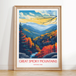Smoky Mountains Souvenir Poster Print
