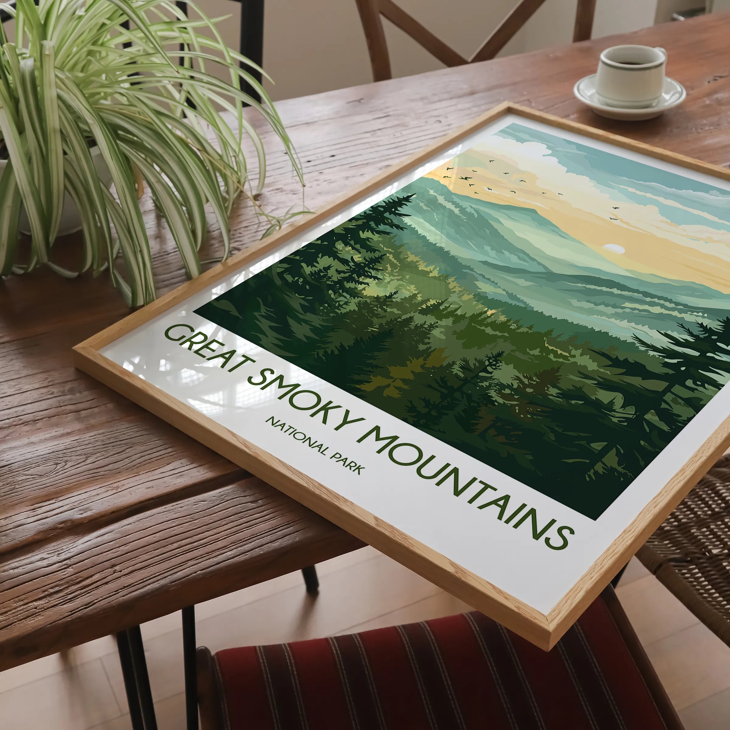 Smoky Mountains Souvenir Poster Print