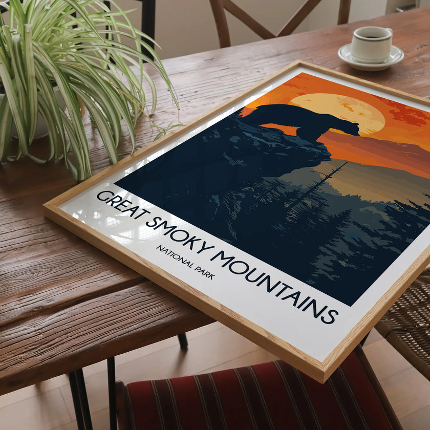 Smoky Mountains Souvenir Poster Print