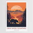 Smoky Mountains Souvenir Poster Print
